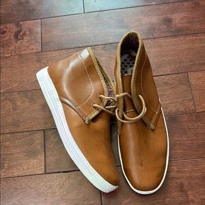 New Ben Sherman Vaughn Brown Hi Top Chukka Sneakers 7.5